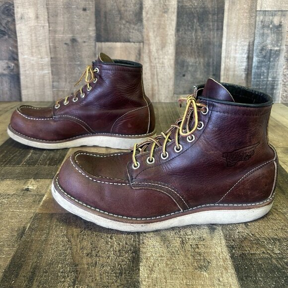 Red Wing 8138 Heritage Briar Slick Moc Toe Work Boots Mens 8 D - Picture 11 of 12